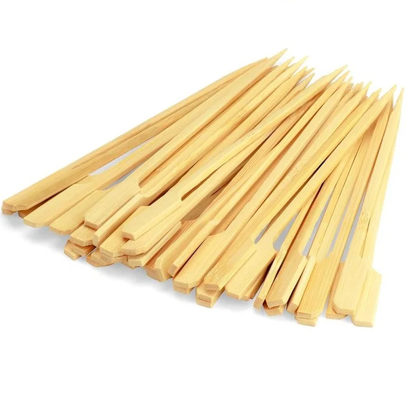 25CM*3MM Bamboo Appetizer Skewers Disposable Wood BBQ Sticks Barbecue Tool Natural Wooden Toothpicks BBQ Accessories 400pcs