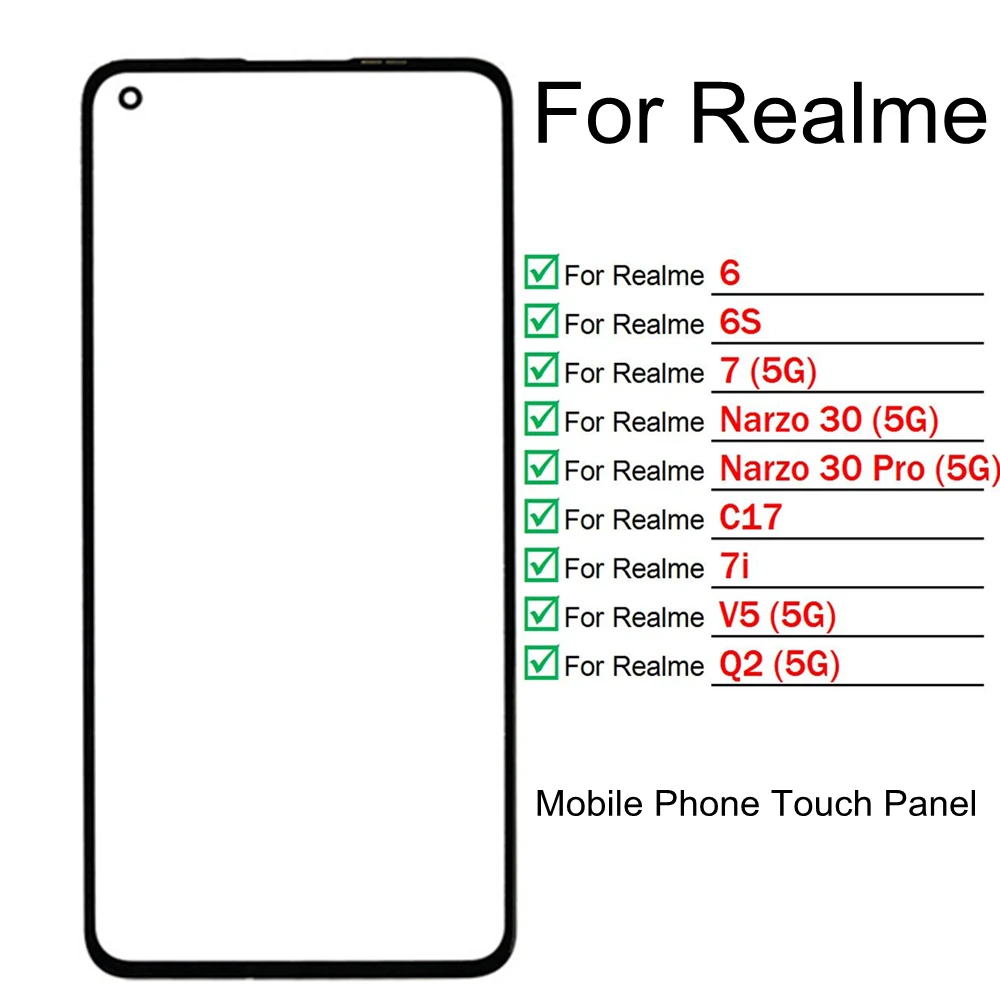 Touch Glass Replacement Realme Screen Glass Glass Replacement