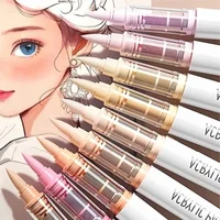 Набор акриловых маркеров-кистей, 9 шт./компл., профессиональные художественные маркеры с контролем чернил для рисования, рисования, эскизов, 2025 новый