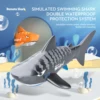 RC Boat robot blue whale black shark remote control boat ship Rc Fish Animals swimming pool water games child children toys Gift 3