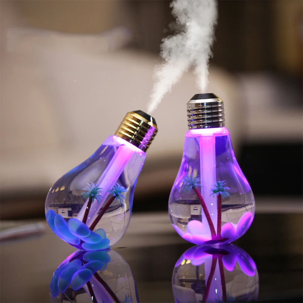 

400ML Home Air Humidifier USB Night Light Personal Desktop Humidifier Two Spray Modes Small Mini Aroma Diffuser for Bedroom