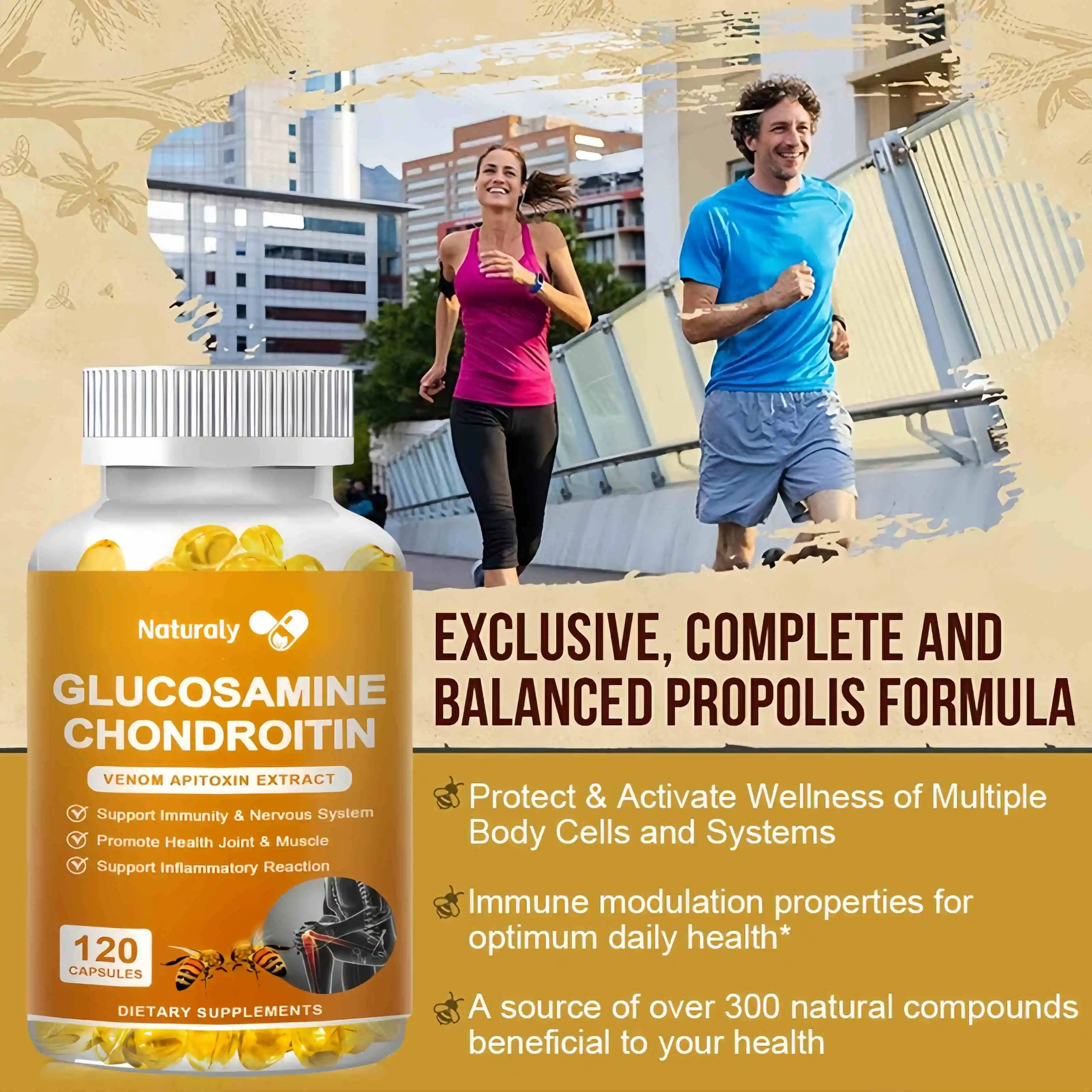 Propolis Capsules-Energy, Immune Function, Digestion, Nutrient Absorption, Promotes Overall Skin Health