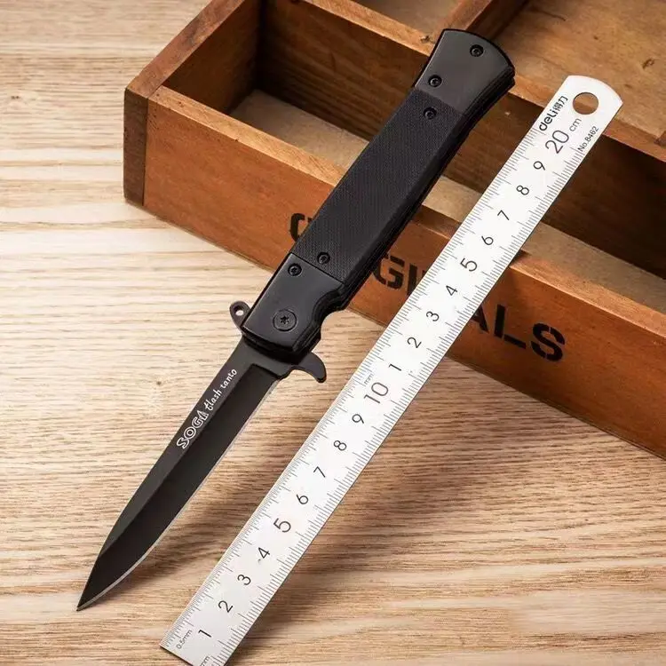 

Outdoor multifunctional stainless steel folding knife S self-defense portable mini fishing field tool fruit kitchen knife