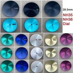 28.5MM Metal No Scale Watch Dial Single/Double/No Calendar for NH35/NH36/4R/7S Movement Accessories