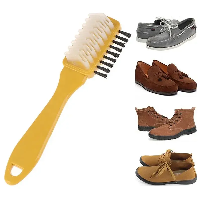 3 Sides Cleaning Brush Rubber Eraser Durable Suede Nubuck Shoes Boot Cleaner Multi-functional Tools shoe cleaner shoe brush