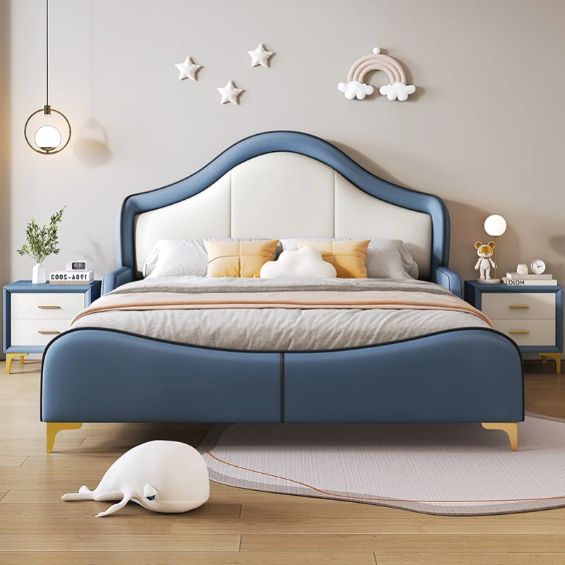 Letti Matrimoniali Per Bambini In Legno Massello Design Floor House Luxury King Size Letti Per Bambini Modern Wood Cama Crianca Furniture Sr50Cb