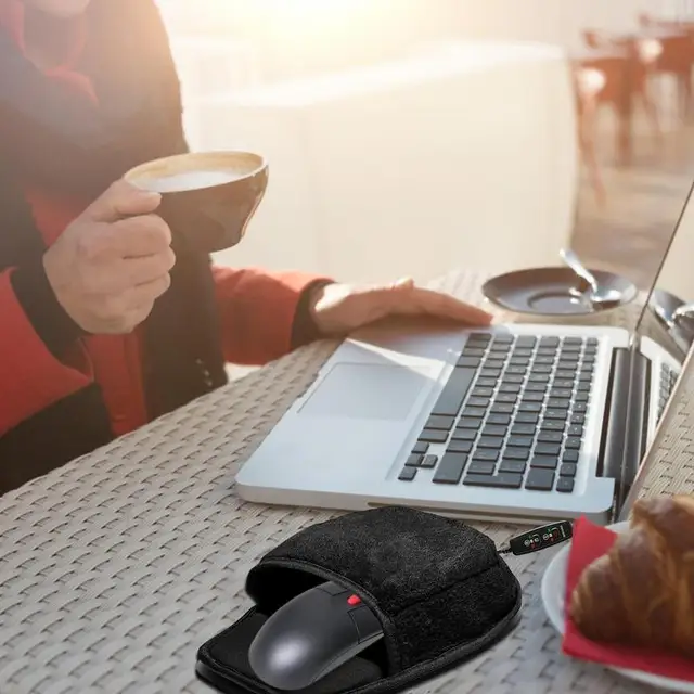 Fűtött Egérpad Kényelmes Usb Számítógépes Egér Pad Kézmelegítő Férfiak És Nők Számára - Image 3