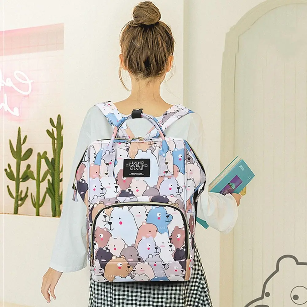 

Water Resistant Portable Storage Bag Nappy Changing Pockets Tote Bag Baby Care Mummy Bag Diaper Bag Travel Backpack Nappy Bags