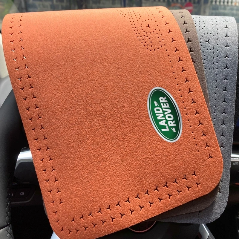 Suede Car Central Armrest Pad Anti Slip Cushion for Land Rover Discovery 3 4 Range Rover Freelander 1 2 SVR Evoque car armrest cover