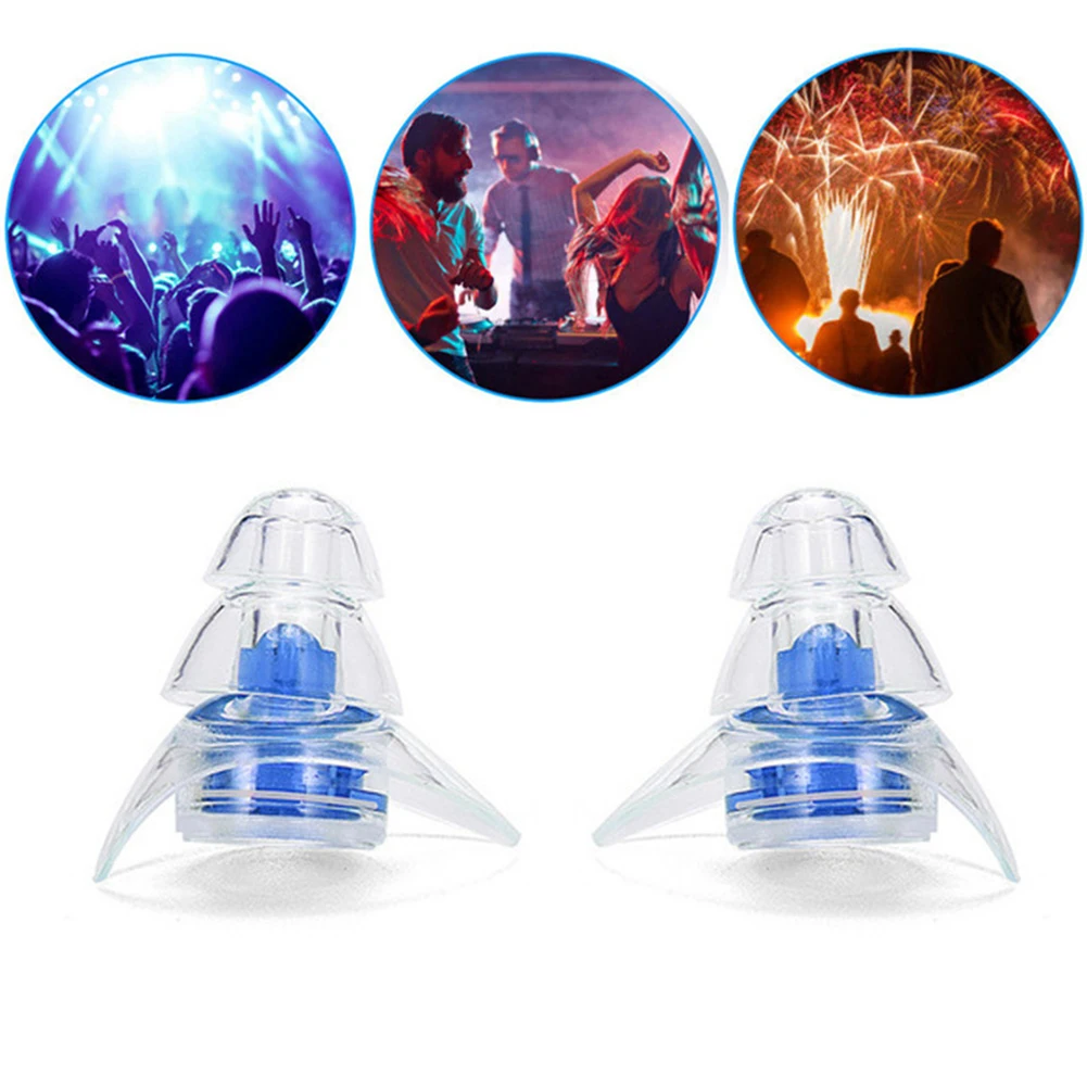 1 Pair Noise Cancelling Ear Plugs Noise Reduction Soft Ear Plug Reusable Ear Protection Plugs for Sleeping Study Concert Hearing
