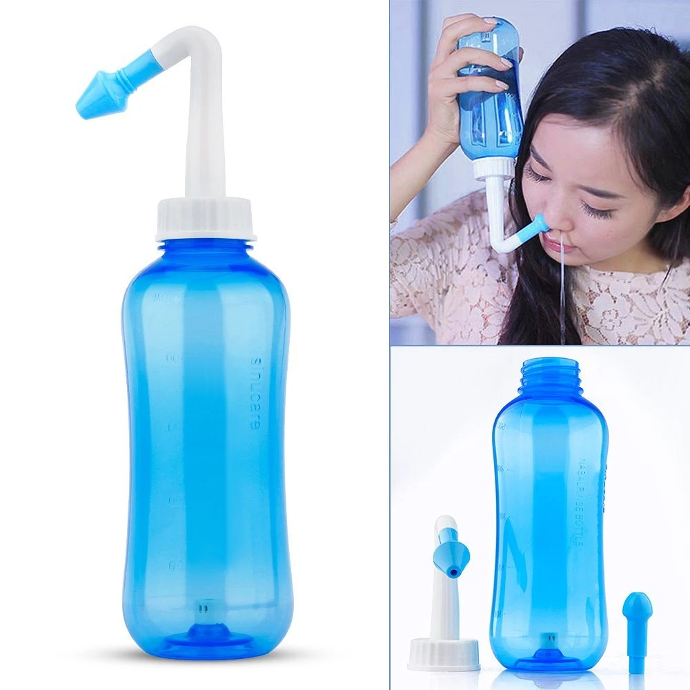 Nose Wash Cleaner 300ML Nasal irrigator Nasal Rinse Bottle Wash Cleaner Nose Protector Avoid Allergic Rhinitis Adults Children Safe