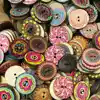 100 Pcs Wood Button Scrapbooking DIY Crafting Knitting Round Button Ornament Shirt Jeans Useful Wooden Fastener 25mm 3