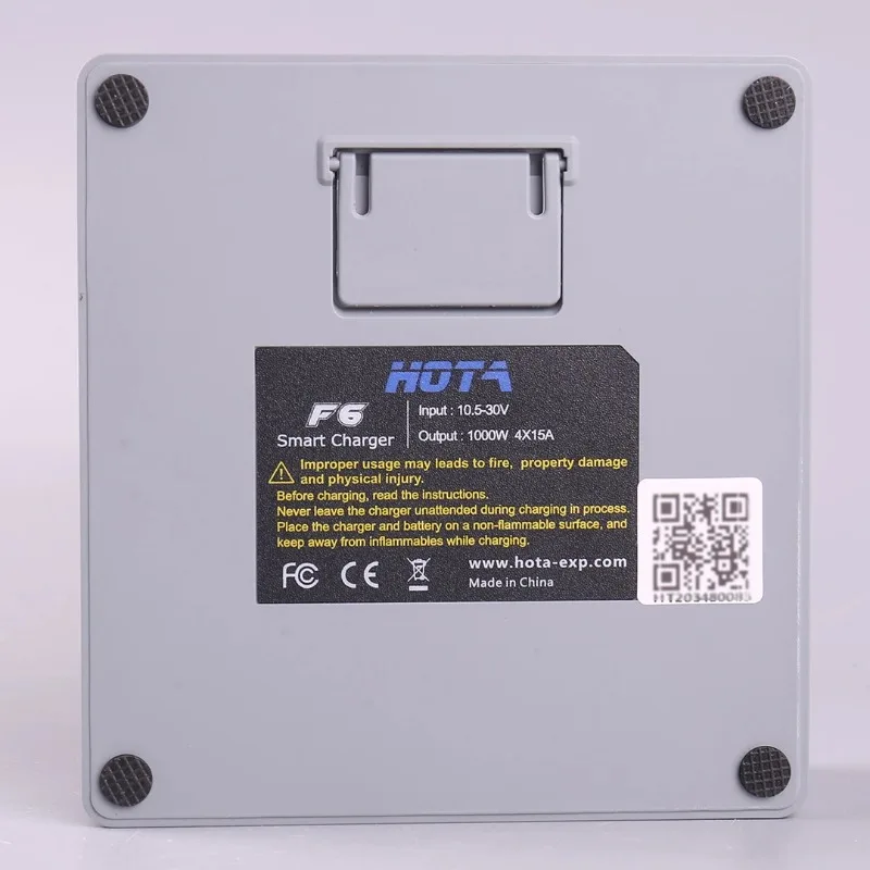 HOTA F6 ЧЕТЫРЕХКАНАЛЬНОЕ SMART зарядное устройство DC1000W 4*15A для Lipo LiIon NiMH Lipo Батарея Балансное зарядное устройство Разрядное устройство с USB 45 Вт Type-C thumbnail 4