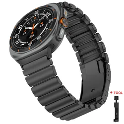 Premium Titanium Rubber Strap for Smartwatches - Sport Band Edition (Black - Black)