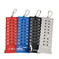 PGM 1pcs Golf Scorer Square 18 Hole Golf Supplies Accessories Black Red Random Color 15.5x6cm JFQ002 1