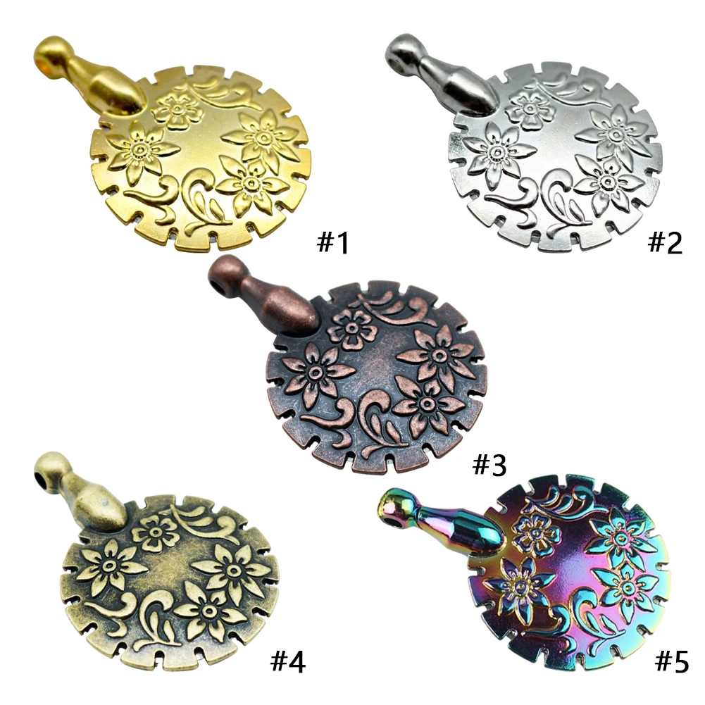 Cross Stitch Bronze Thread Cutter Pendant Yarn Cutter Pendant Round Shape  Cutter Retro Thread Breaker Slice for DIY Sewing Tools - AliExpress