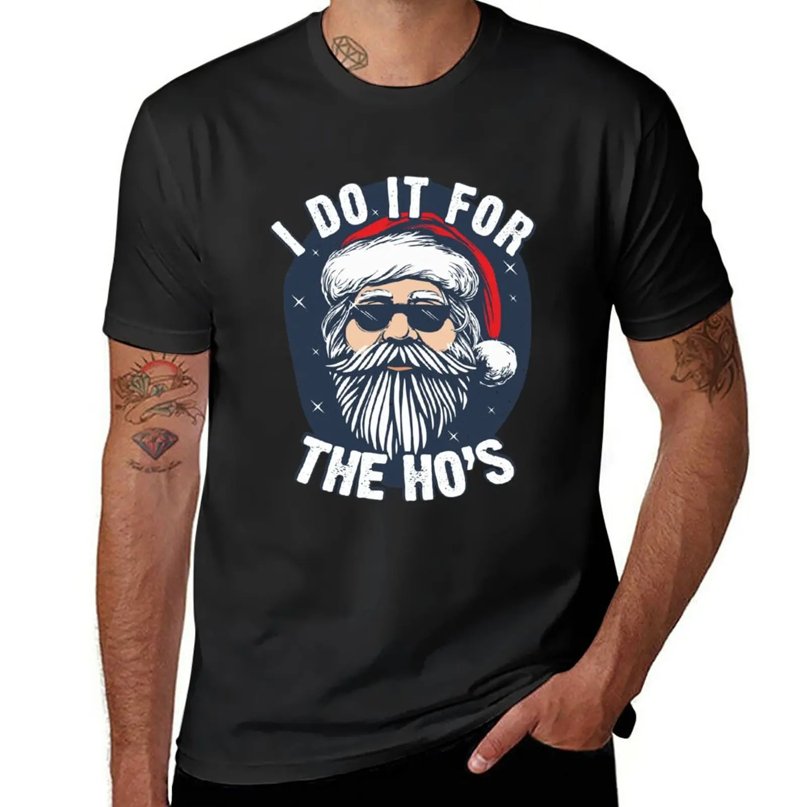 

I do it for the Hos Funny Christmas joke from Bad Santa T-Shirt new edition blanks men workout shirt