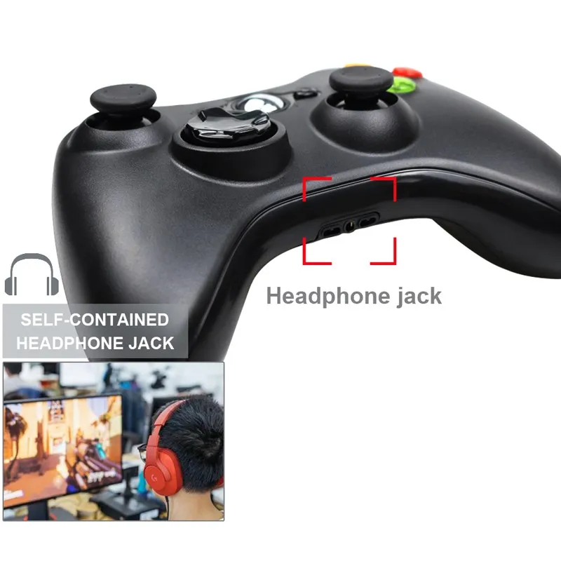 For Xbox 360 Wired Gamepad Support Win7/8/10 System Controle Joystick  Joypad For XBOX360 Slim/Fat Console USB PC Game Controller - AliExpress