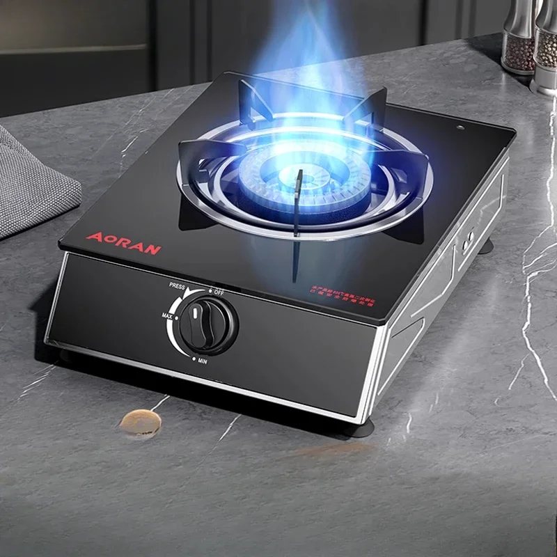 Single Eye Gas Stove - Household Old-fashioned Fierce Stove with Flameout Protection and Energy-saving for LPG 2