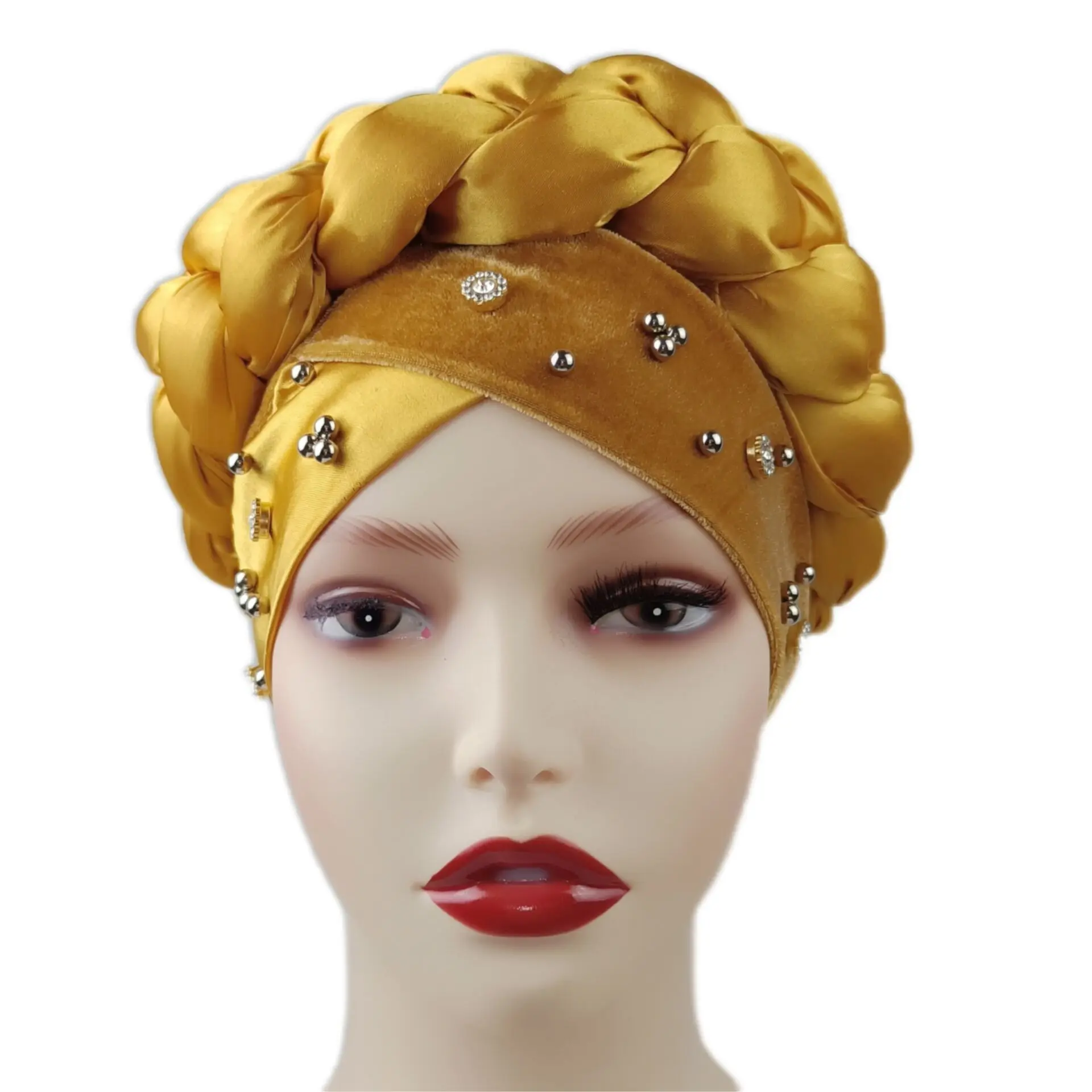 

African Headtie 2022 African Cap African Women Wedding Headtie Women Hats Lady Head Wraps