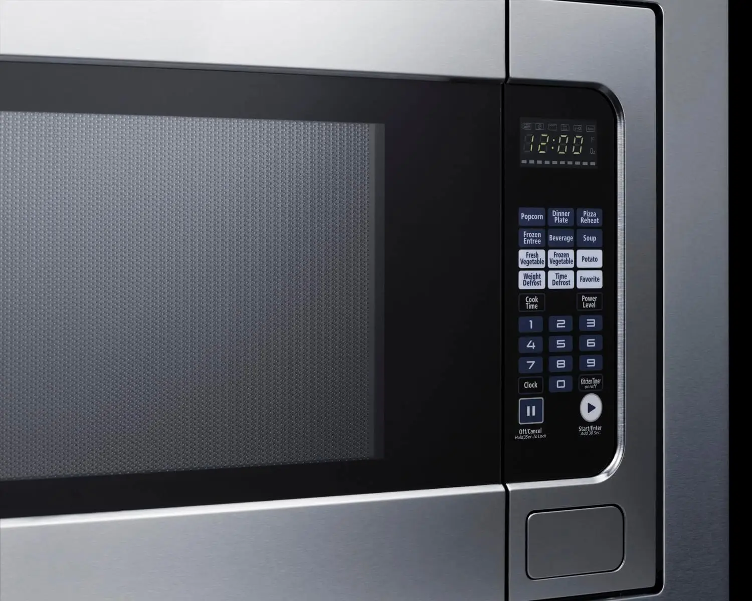 27&rdquo; and 30" Built-In Microwave Oven Stainless Steel, 2.2 Cubic Feet, with Trim Kit Digital Control Panel, 1200W (27 Inch)