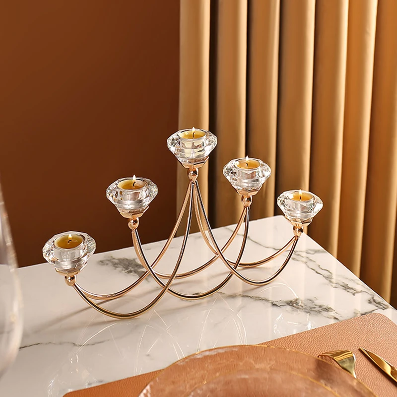 

Gold Modern Candle Holders Metal Wedding Living Room Luxurious Kawai Candle Holder Unique Romantic Portavelas Home Decorations