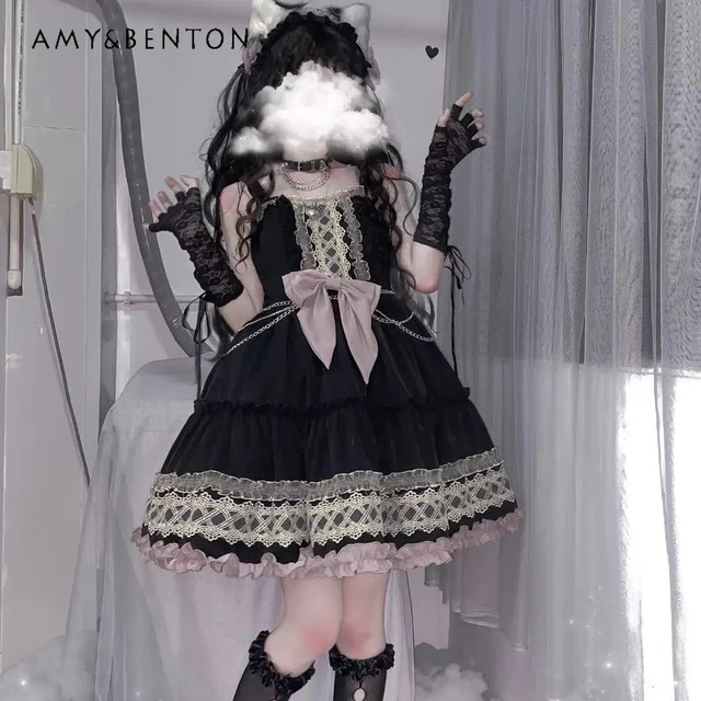 Lolita Cool Sweet BlackBerry Cake Dress Women s Daily Hot Girl  