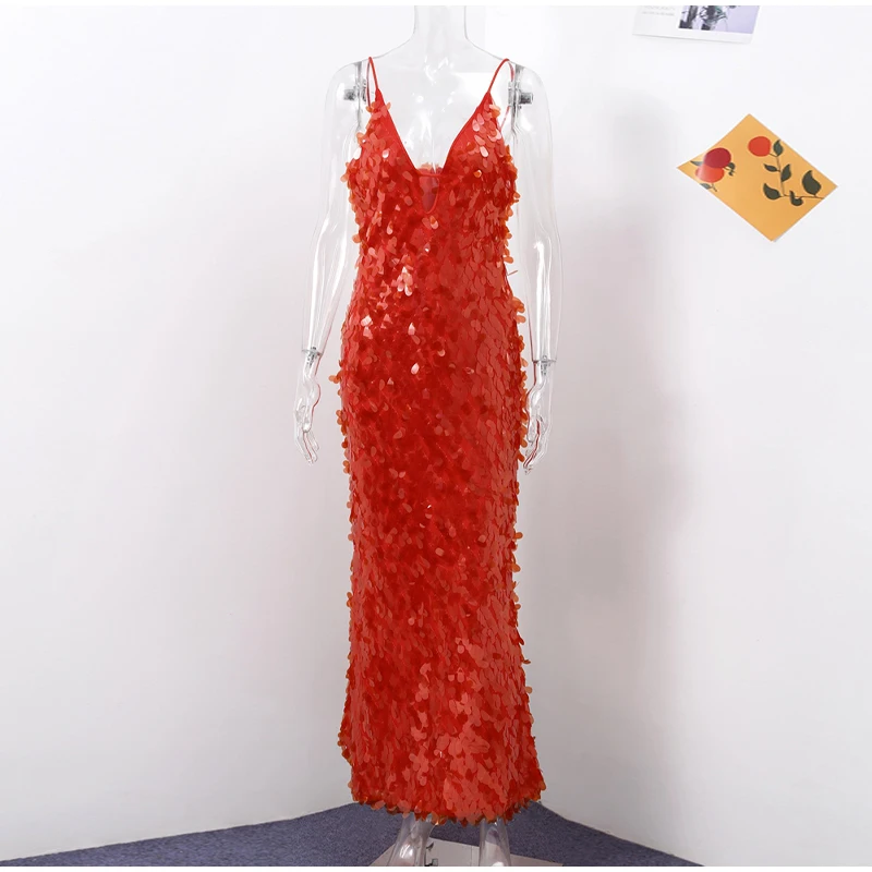 Mode frauen Pailletten Backless Mini Kleid Ärmellose V-ausschnitt Drapierte Spitze Up Vestidos 2025, Sommer Chic Weibliche Strand Kleider – Detail 2
