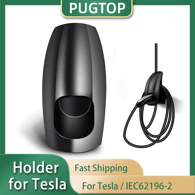 PUGTOP EV töltő jogosultja falra Hág számára Tesla manöken 3/Y/S/X type2 IEC62196-2 Tesla töltő Vezeték jogosultja csatlakozó socken