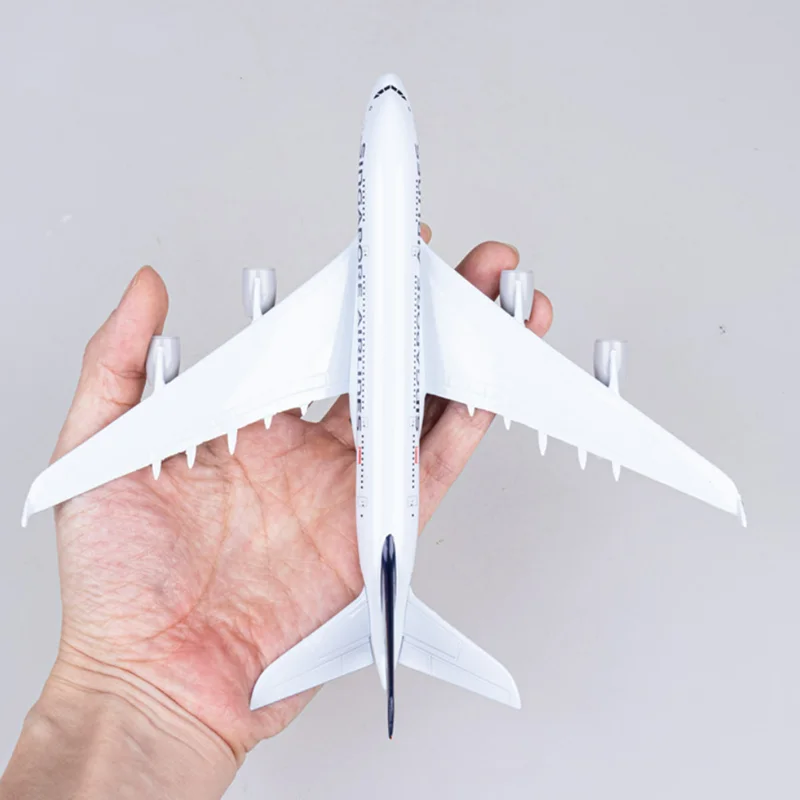 18センチメートルダイキャストメタル合金飛行機模型玩具A380
