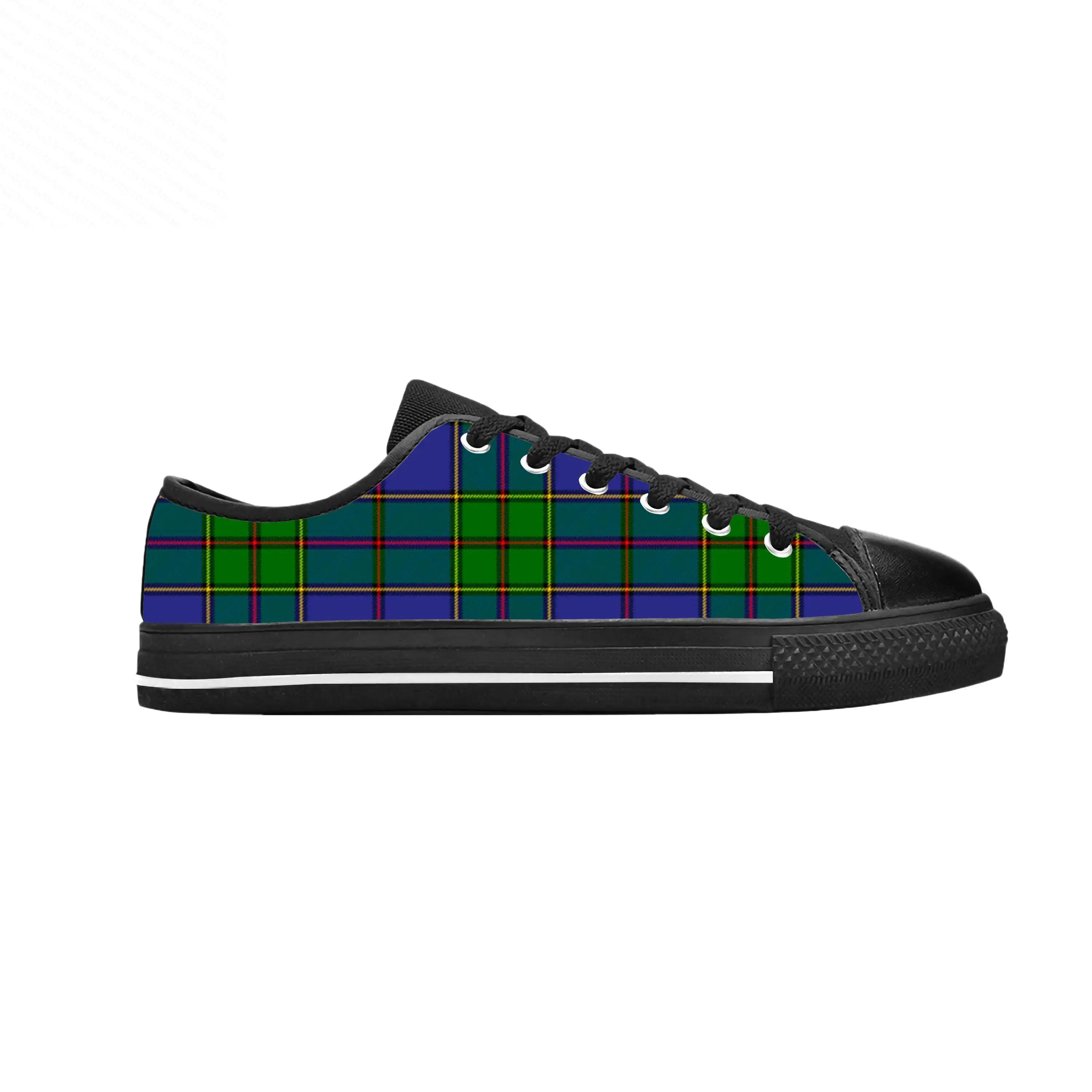 

Шотландская шотландская Стюарта, клетчатая Современная Повседневная Тканевая обувь Strachan, удобные дышащие кроссовки с 3D принтом для мужчин и женщин