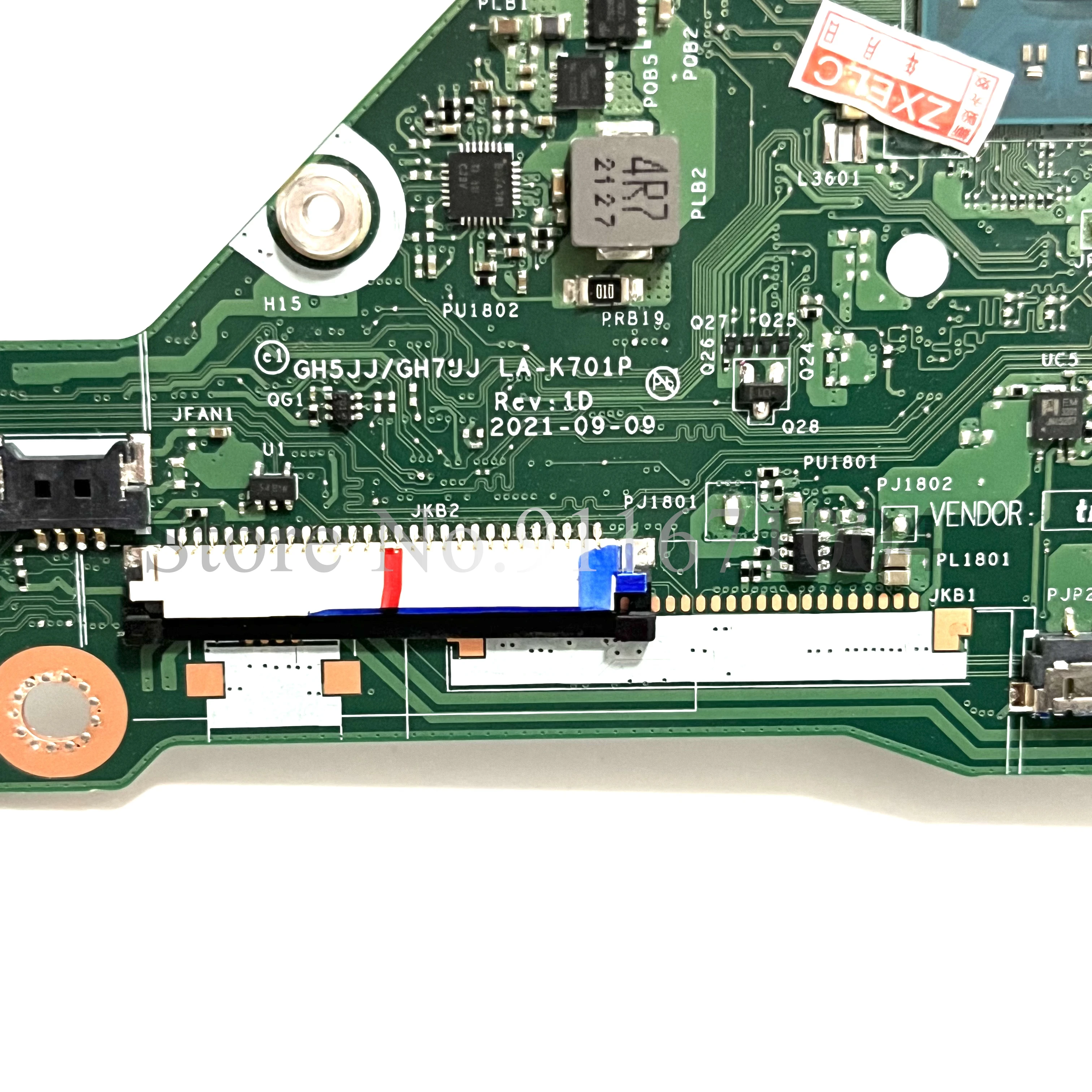 NBA6L11002 GH5JJ/GH7JJ LA-K701P Mainboard For Acer Aspire A115-32 