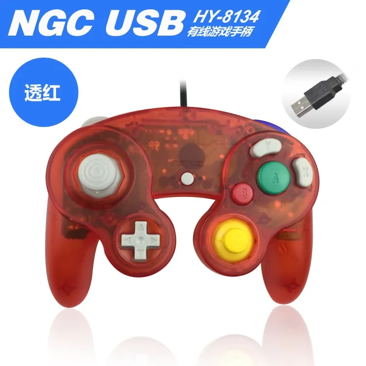 For Gamecube Controller USB Wired Handheld Joystick For Nintend For NGC GC Controle For MAC Computer PC Gamepad ns - 6