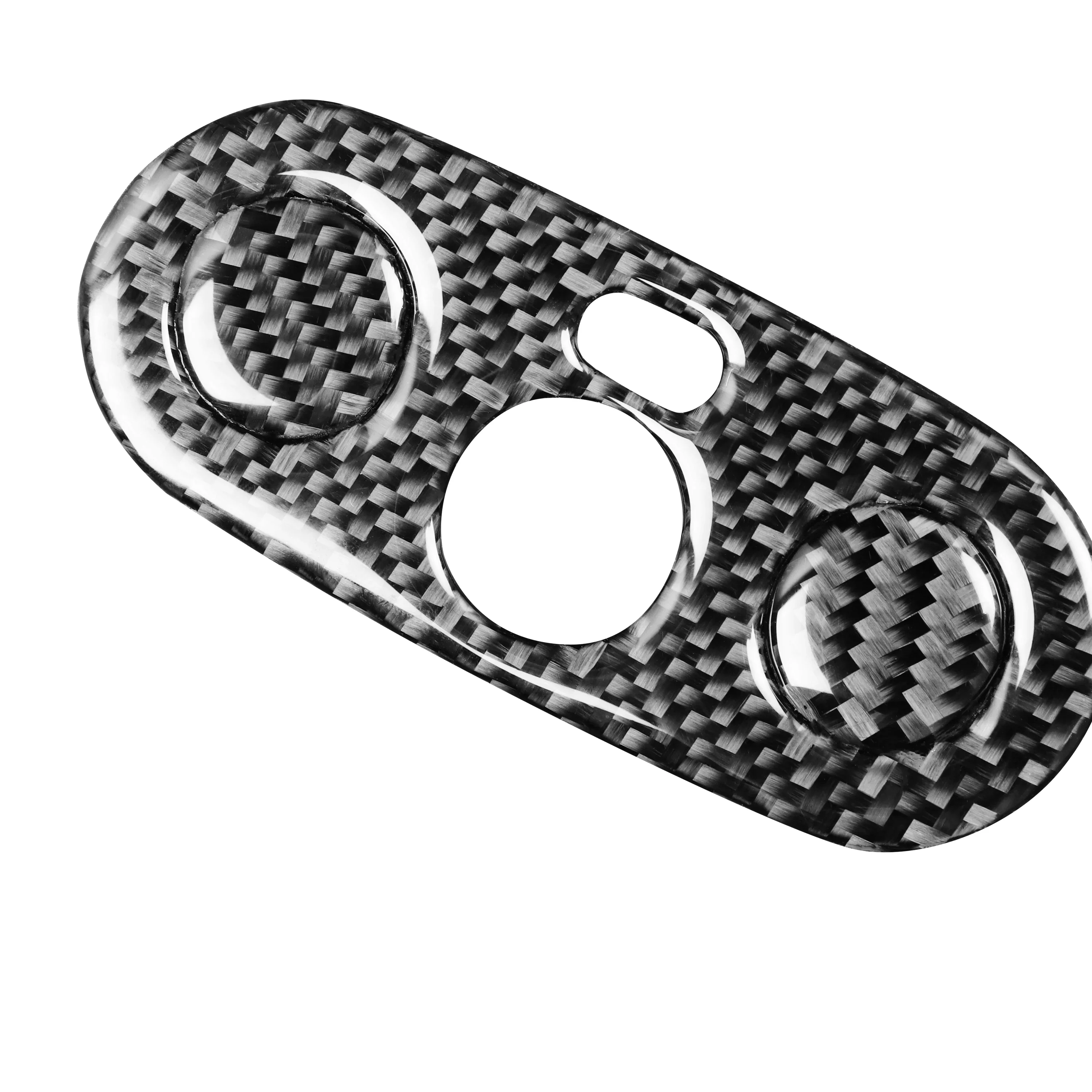 For Mini Cooper Hatch One R50 R53 2002-2004 Car Center Console Mirror Control Switch Panel Cover Interior Carbon Fiber Sticker