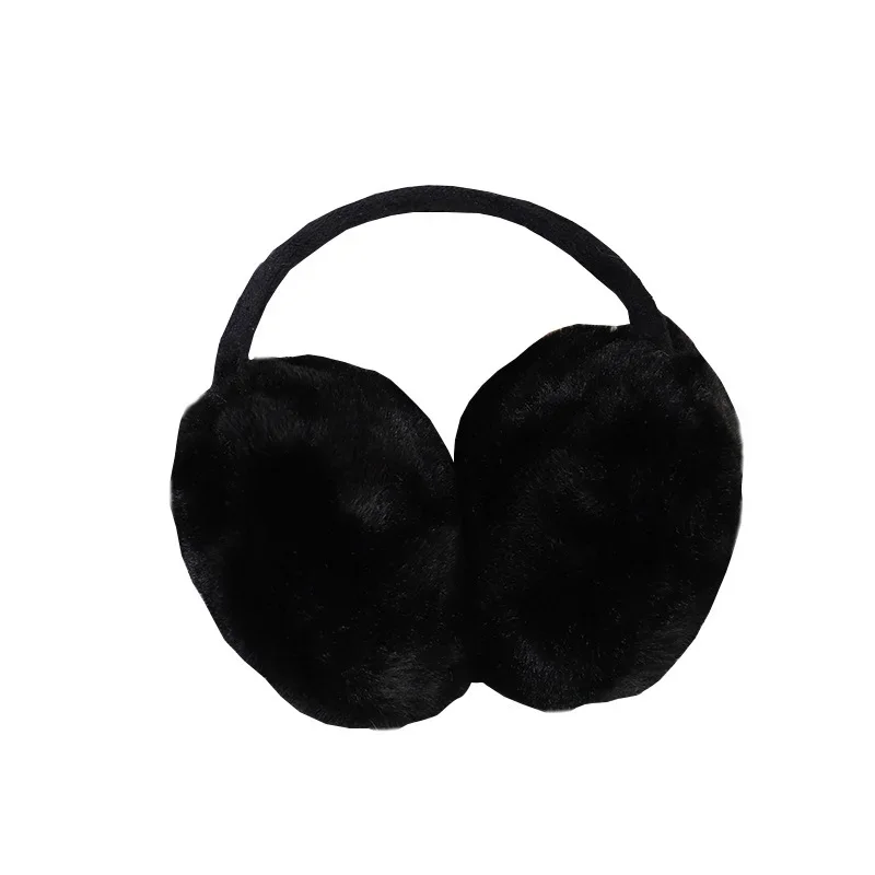 Cute Plush Black Bat Wing Warm Earmuffs Gothic Women's Lolita Dark Girl Warmer Muff Ear Cover Lovely Fold Accessories Headband
