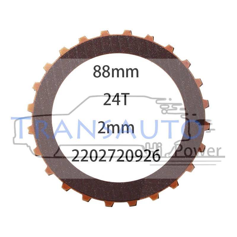 

722.6 722.9 96-up Transmission Friction plate K3 external 88mm 24T 2mm 2202720926 52108529AA 332709A211 A2202720325 141709A211