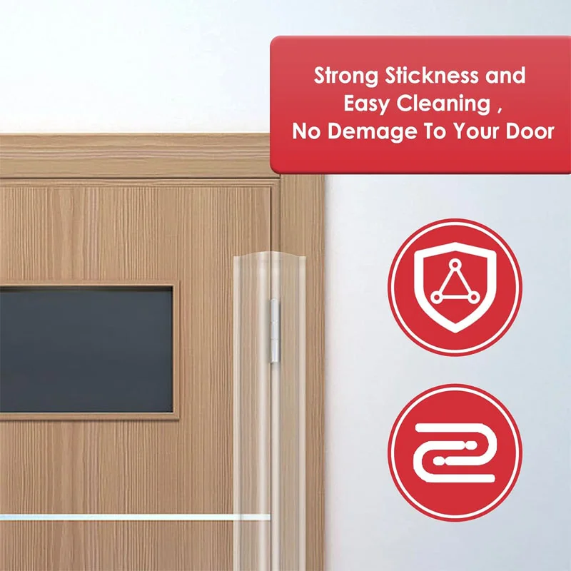 Clear Child Safety Door Hinge Protector Cover Finger Pinch Guard Baby Security for Back of Door Domestic Kindergarten School door hinge protector