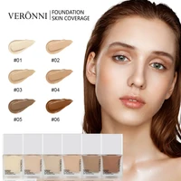 VERONNI Liquid Foundation Cream for Face 10ml High Coverage Makeup Base Sunscreen SPF30 Waterproof Concealer Makeup Foundation 1