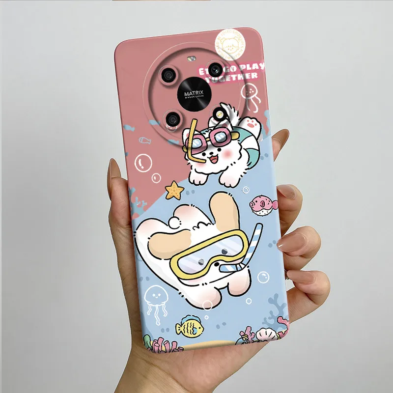 Sweet Painted Soft Silicone Phone Case - Cute Printed Design Cover