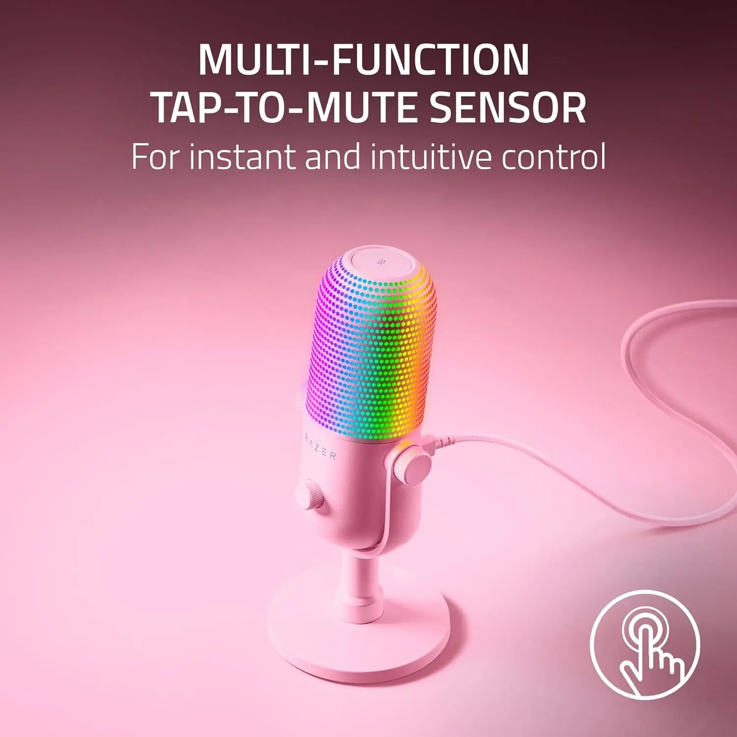 Razer Seiren V3 Chroma RGB USB Microphone:Stream & Game