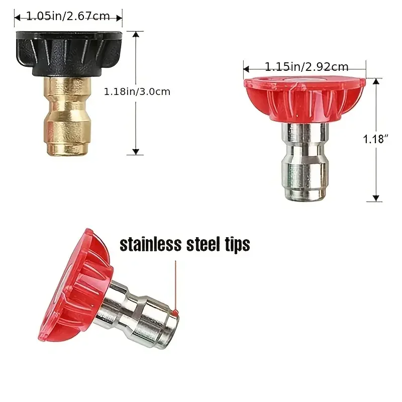 1/4인치 퀵 커넥트 고압 세척기 어댑터 - 라보르/스터윈즈/챔피언/크래프츠맨/파크사이드 자동차 세척기 호환