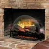 Electric Fireplace Log Insert - 20 Inch Faux Wooden Logs, Plug in Electric Heater + Glowing Ash Mat; Remote Control Included 3