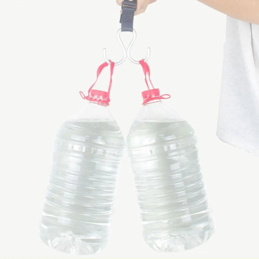 Creative S Shape Baby Stroller Hooks Double Hook PU Hanging Hook Stroller Accessories Solid Color Stroller Accessories Pram