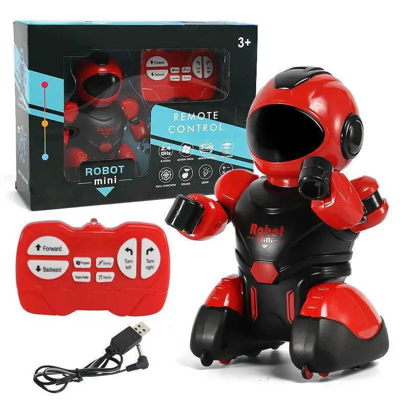 Intelligent RC Robot Kids Toy Programming Infrared Remote Control Robots with LED Light Toys for Boys Children Christmas Gifts 5