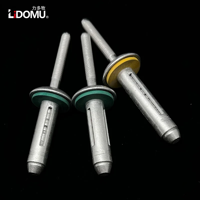 10/50pcs. structural folding blind rivet aluminium sealed waterproof rivet fold type 5.2mm 6.4mm 7.5mm