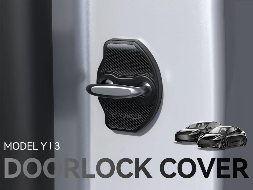 For Tesla 3 Y Highland Juniper Door Lock Protector Easy to Assemble Car Car Door