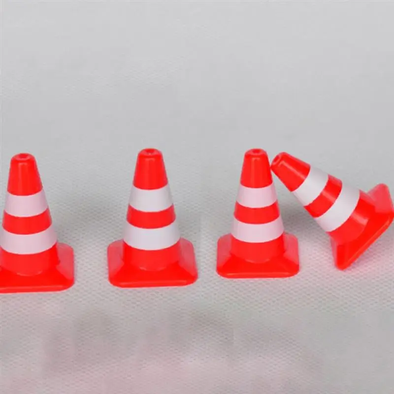 Plastic Construction Toys Kids Construction Toys Kids Pretend Play Set 35Pcs Mini Traffic Road Cones Plastic Simulation Roadblock Signs Micro Road Parking Signs Toy for Kids Rc Car Model Parts