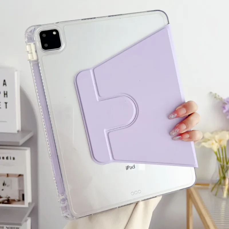 Versatile 360° Rotation Tablet Case with Pencil Holder and Cover