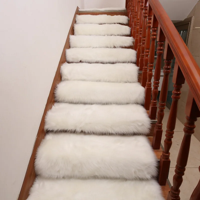 Plüschteppich für Wohnzimmer, flauschiger Teppich, rutschfester Treppenteppichschutz, weiche Bodenteppichmatte für Kinderzimmer, waschbare Teppiche_voghion.com