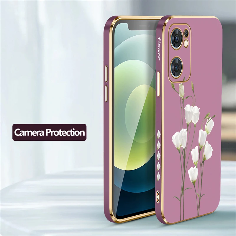 Floral Design Soft Phone Case - Elegant Flower Pattern Cover